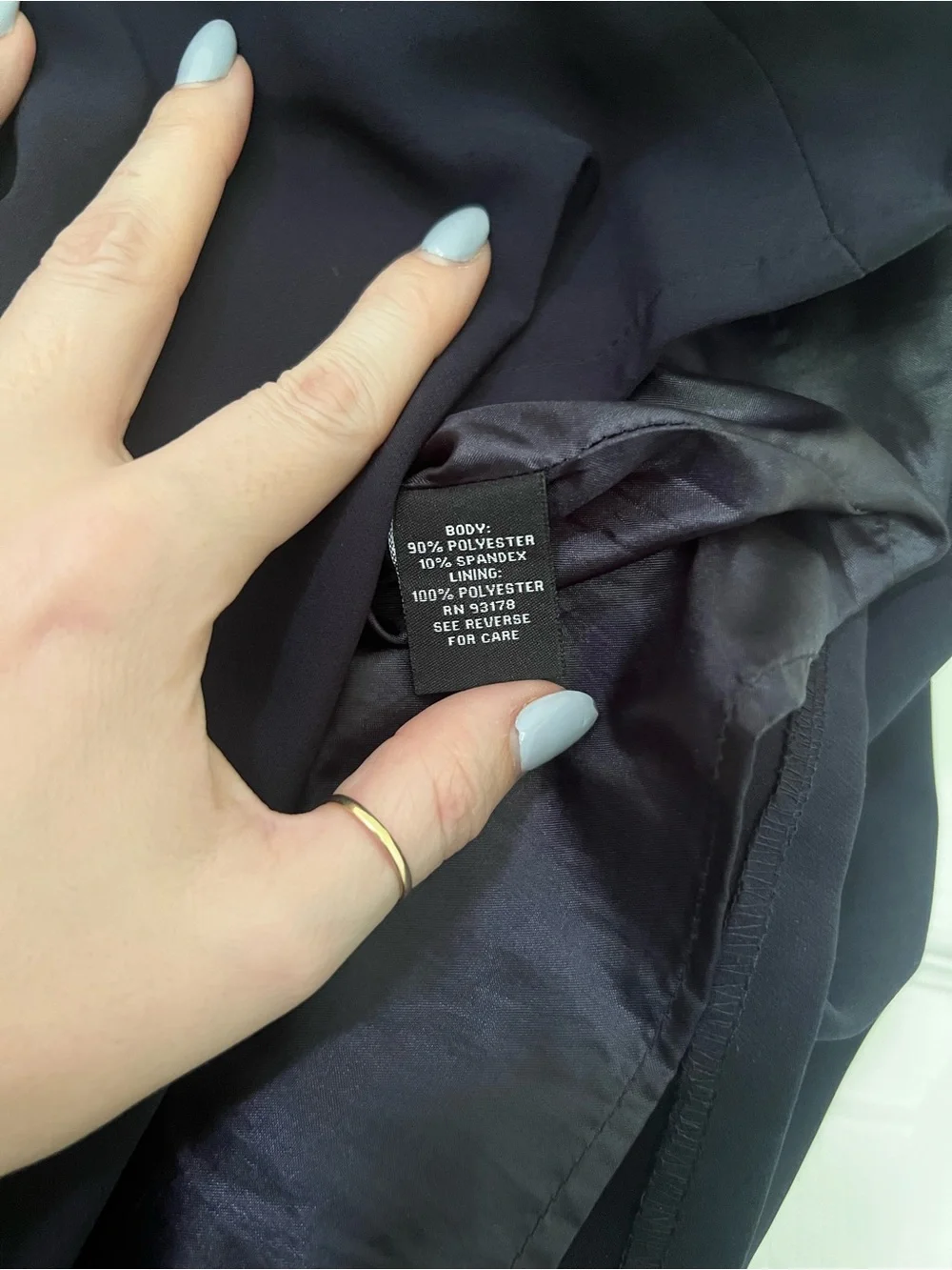 Premise Studio Women’s 8 Black Solid Poly Spandex A-Line Knee Zip Lined Skirt